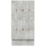 Krevet s ladicama Betonski sivi 120 cm Konstruirano drvo | shoptok.hr