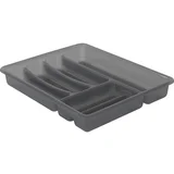 Siva plastična komoda za ladicu 39 x 32 cm Basic