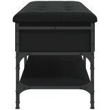  Klupa za cipele crna 102 x 42 x 45 cm od konstruiranog drva | shoptok.hr