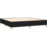 box spring s madracem LED crni 200x200 cm od tkanine | shoptok.hr