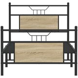  Okvir kreveta bez madraca boja hrasta sonome 75 x 190 cm drveni | shoptok.hr