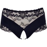 Cottelli velika veličina - otvoreno dno s čipkastim perlama (crno) - 2XL | shoptok.hr