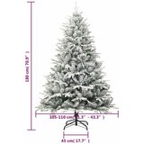  Umjetno božićno drvce sa snijegom zeleno 180 cm PVC i PE | Eponuda.com