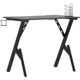 vidaXL Igraći stol s nogama u obliku slova Y crni 90 x 60 x 75 cm | shoptok.hr