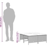  5-dijelni set vrtnih sofa s jastucima poliratan smeđi | shoptok.hr