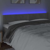  Posteljno vzglavje svetlo sivo 200x5x78/88 cm žamet, (20736766) | Shoptok.si