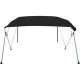vidaXL Tenda bimini s 2 luka crna 239 x 184 x 131 cm | shoptok.hr