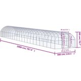 Vanjski kokošinjac 3 x 20 x 2 m od pocinčanog čelika | shoptok.hr