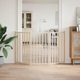  Vrata za pse Sklopiva 3 Panela 150 cm Masivno Drvo Jela | shoptok.hr