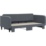  Dnevni krevet s pomoćnim ležajem bez madraca tamno siva 90x190 cm | shoptok.hr