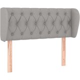  Vzglavje z ušesi svetlo sivo 93x23x78/88 cm blago, (20739270) | Shoptok.si