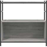  Regal za knjige siva boja hrasta 80x30x78,5 cm drvo i željezo | shoptok.hr