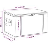  Kutija za pohranu s prozirnim bočnim oknom Krem 60 x 43 x 35 cm - Krem 1 60 x 43 x 35 cm | shoptok.hr