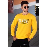Madmext Men's Yellow Printed Sweatshirt 4755 Cene