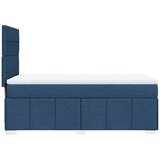  Krevet s oprugama i madracem plavi 90 x 200 cm od tkanine | shoptok.hr