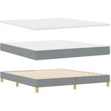  Krevet s uzglavljem i madracem svjetlosive boje 180x200 cm tkanina | shoptok.hr