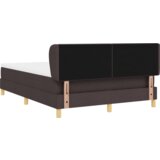 Box Spring Krevet s Madracem u Tamnosmeđoj Boji 140x190 cm Tkanina | shoptok.hr