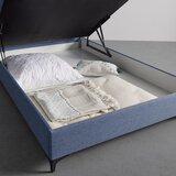 Mömax Postelja Boxspring Jerry, Modra, 120x200 | Shoptok.si