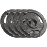 Rebel Active olimpijski utezi od lijevanog željeza 4x1,25 kg, rupa 51 mm, ploča s ručkama | shoptok.hr