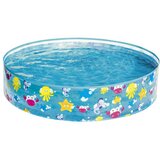 Bestway Bestway: Napolnitev in zabava Sijoče morje, trdno stenski bazen z morskimi živalmi, Ø 122 x 25 cm | Shoptok.si