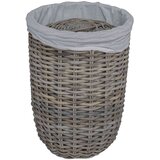  Kanta za rublje s poklopcem 2 pcs Kubu siva Kubu Ratan - Siva | shoptok.hr
