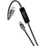 Cellular Line Pametni polnilni kabel PowerView z LED zaslonom (USB-C na USB-C) - 240 W, (5000177552) | Shoptok.si