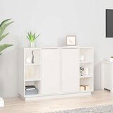  Komoda bela 120x35x80 cm trdna borovina, (20654328) | Shoptok.si