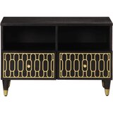  TV ormarić 70 x 33 x 46 cm od masivnog drva manga Crna | Shoptok.si