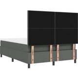  Krevet s kutijom i madracem tamno sivi 140x190 cm od tkanine | shoptok.hr