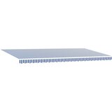  Skrovita tenda Plava i bijela 600 × 300 cm Poliester i aluminij | shoptok.hr