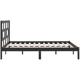  Okvir za krevet od masivne borovine crni 200 x 200 cm | Eponuda.ba