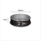 Five KALUP ZA TORTU SIGNATURE 25,2X25,2X7,2CM METAL CRNA Slike