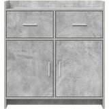  Kreveta Betonska siva 75 x 36 x 80 cm Konstruirano drvo | Shoptok.si