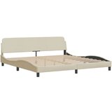  Posteljni okvir brez vzmetnice krem 200x200 cm blago, (22054157) | Shoptok.si