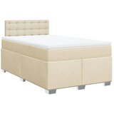 Maison Chic Box spring postelja - Vzmetna postelja z vzmetnico krem 120x200 cm blago SL24400, (21880029) | Shoptok.si