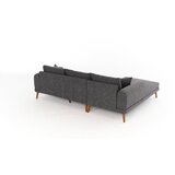 Atelier Del Sofa ugaona garnitura seren left anthracite