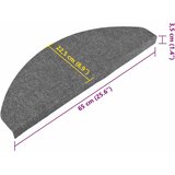  Samoljepljivi otirači za stepenice 10 kom sivi 65x22,5x3,5 cm | shoptok.hr