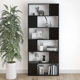 vidaXL ormarić za knjige / sobna pregrada crni 80x24x186 cm od iverice | shoptok.hr