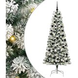  Umjetno božićno drvce s nogom s stalakom Zelena i bijela 210 cm | shoptok.hr