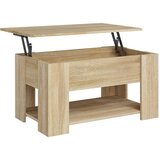 Maison Chic Klubska mizica - kavna mizica - Nizka mizica sonoma hrast 79x49x41 cm konstruiran les, (21752516) Cene
