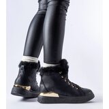Gemre Black insulated high-top sneakers Pielungo Cijene
