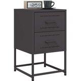 vidaXL Noćni ormarići 2 kom crni 36 x 39 x 60,5 cm čelični | shoptok.hr