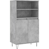  Visoka komoda siva betona 60x36x110 cm od konstruiranog drva | Shoptok.si