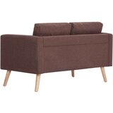 vidaXL 2-dijelni set sofa od tkanine smeđi | shoptok.hr