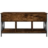  Stolić za kavu boja hrasta 100 x 55 x 50 cm od drva i metala | shoptok.hr