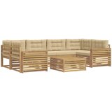  Set vanjskih sofa 7 kom. Bijela i bež | shoptok.hr