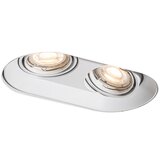 QAZQA Okrogel vgradni reflektor beli GU10 50 mm 2-lučni - Hubs | Shoptok.si