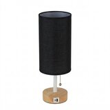  Brilagi - Stona lampa sa USB portom TABLON 1xE27/25W/230V hrast/bela/crna | Eponuda.com