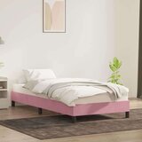  Okvir kreveta bez madraca Ružičasti 100x210 cm Baršun | shoptok.hr