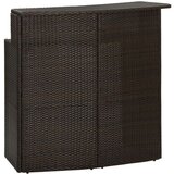  Barska garnitura 4-delna z blazinami rjava | Shoptok.si